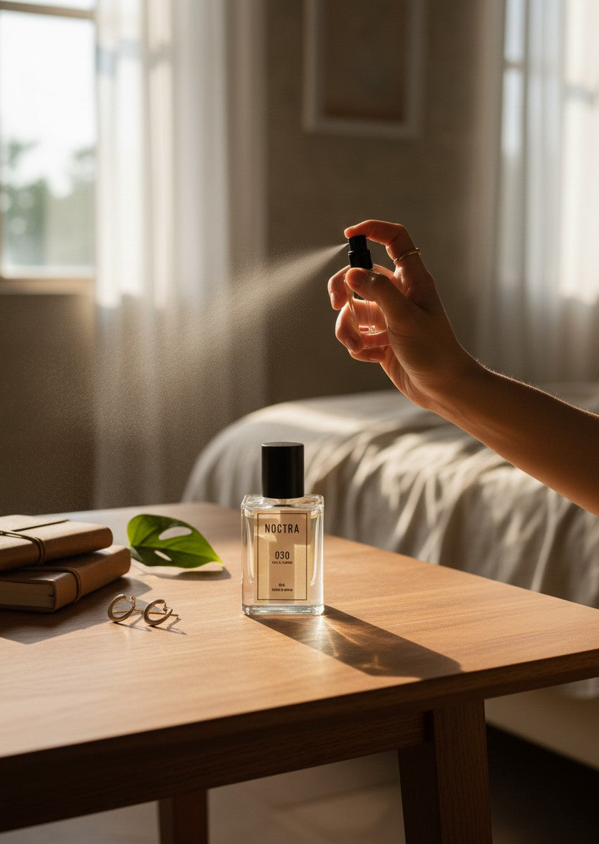 NOCTRA 030 Kuala Lumpur Extrait de Parfum 30ml clear glass bottle with black cap