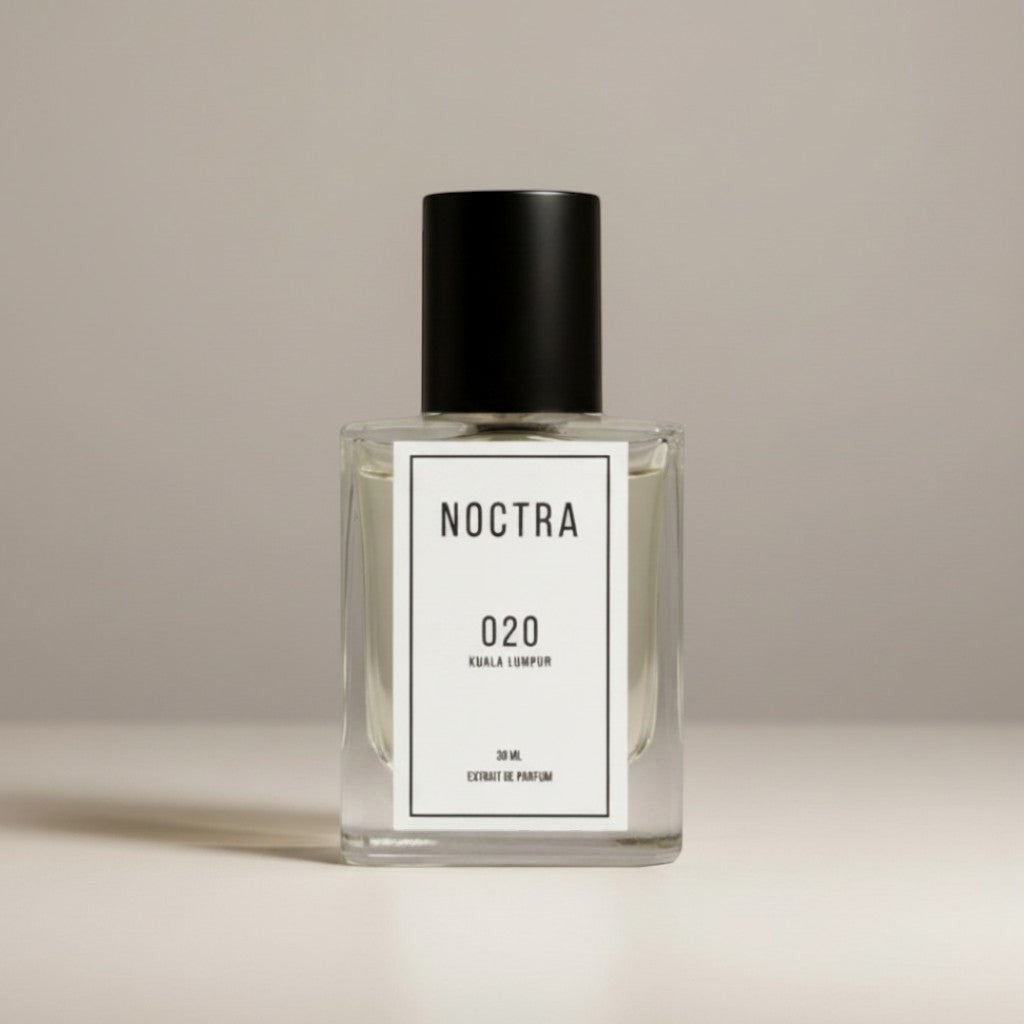 NOCTRASCENTSH 020 Eau de Parfum 30ml glass bottle with black cap and white label.