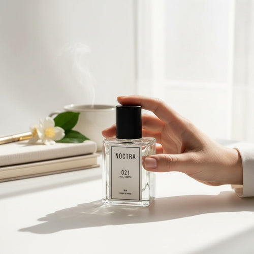 NOCTRASCENTSH NOCTRA 021 Kuala Lumpur 30ml Extrait de Parfum glass bottle with black cap.